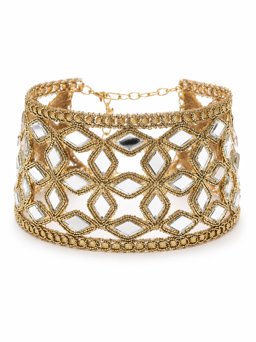 Choker ESPEJO DORADO