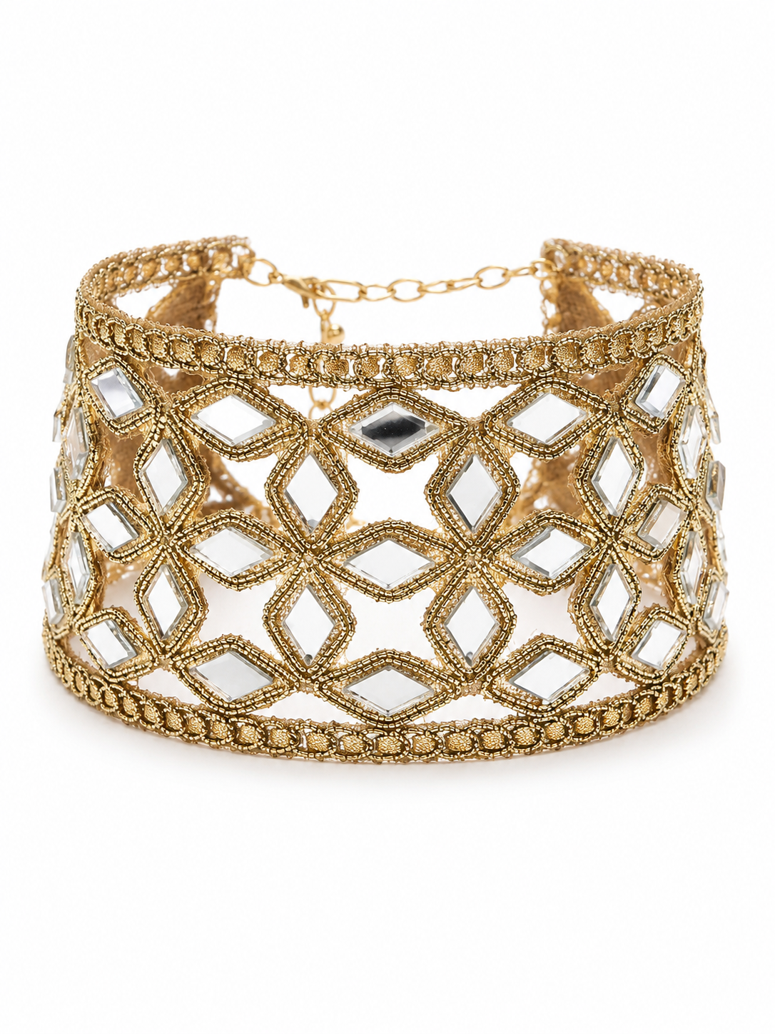Choker ESPEJO DORADO