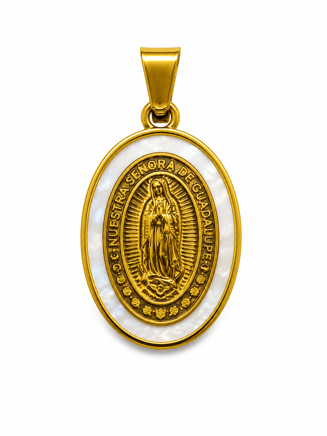 Medalla VIRGEN GUADALUPE NÁCAR