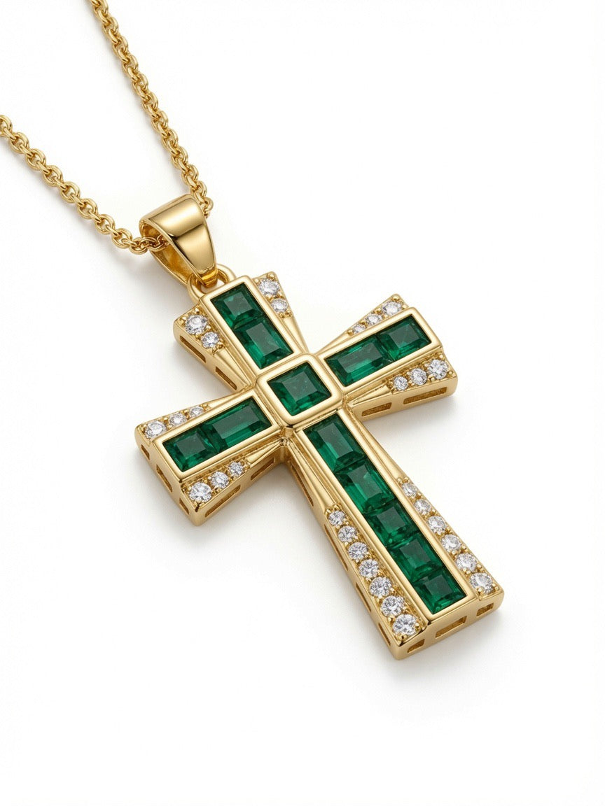 Collar CRUZ ESMERALDA