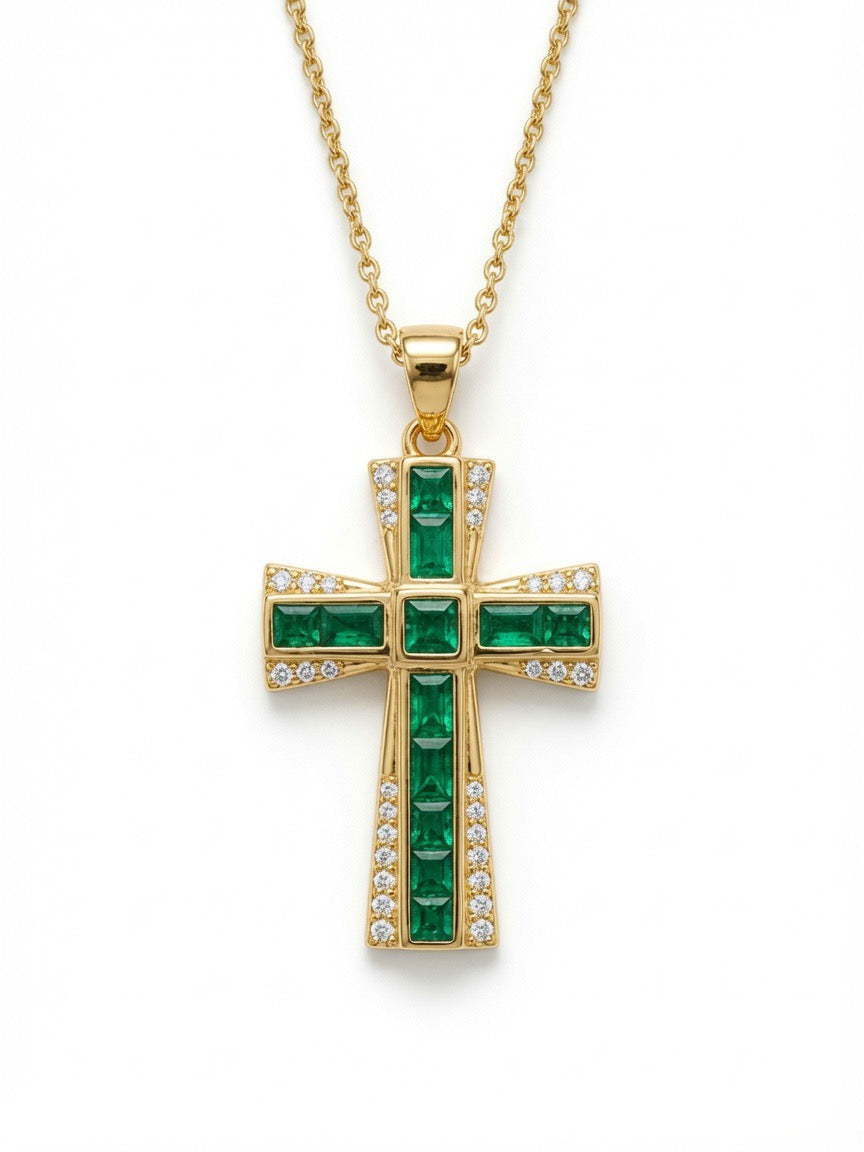 Collar CRUZ ESMERALDA