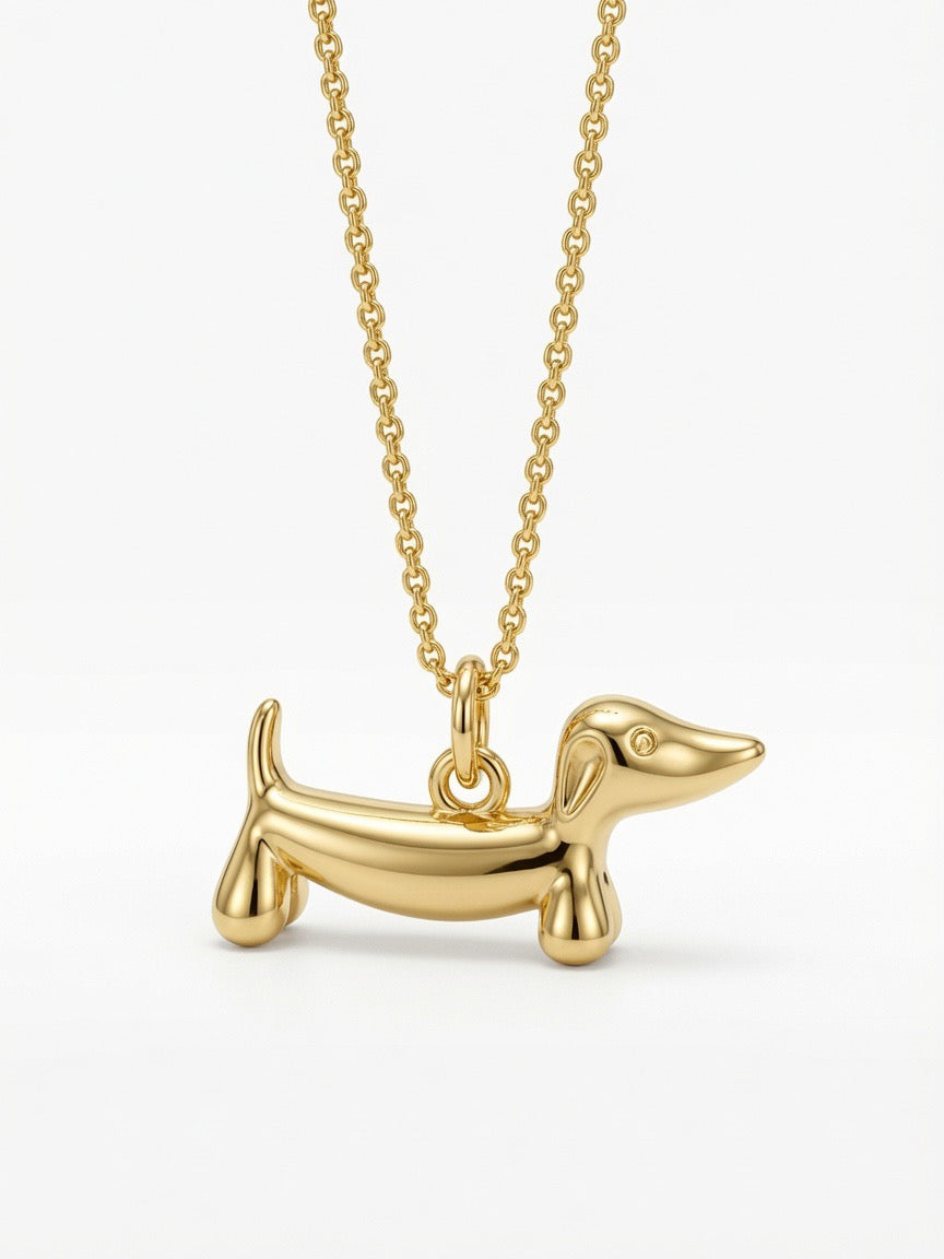 Colgante TECKEL DORADO