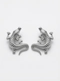 Pendientes CAIMÁN PLATEADO
