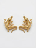 Pendientes CAIMÁN DORADO