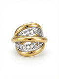 Anillo CADENA BICOLOR
