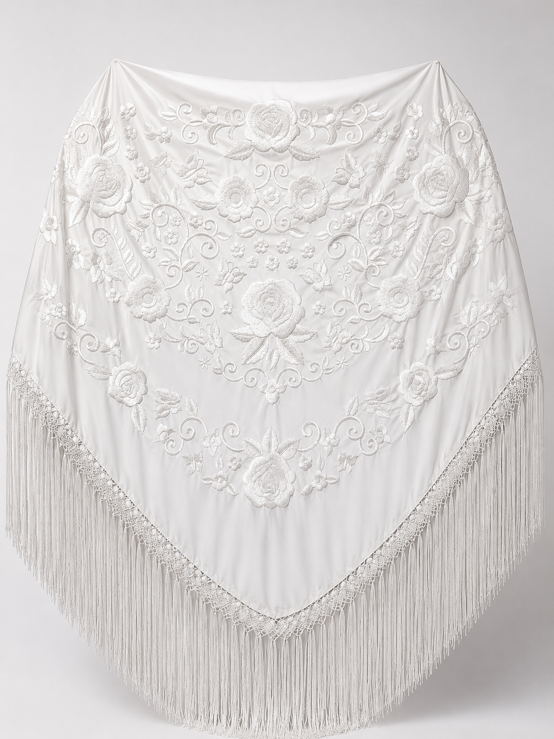 MANTÓN BORDADO UNICOLOR