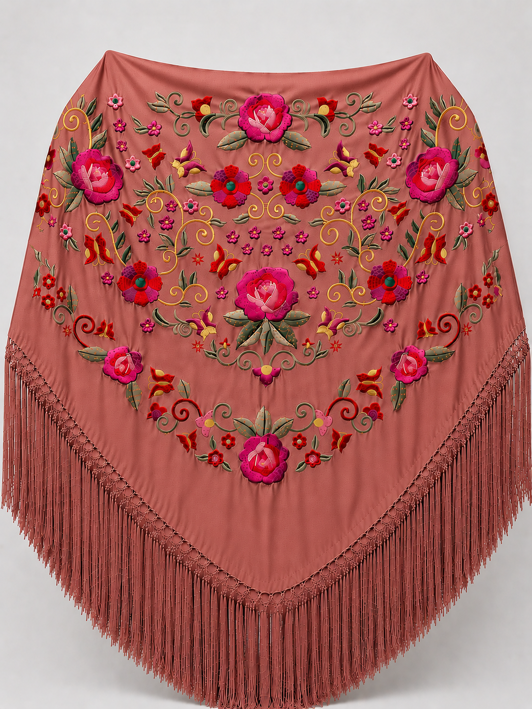 MANTÓN BORDADO A COLOR (Diseño 1)