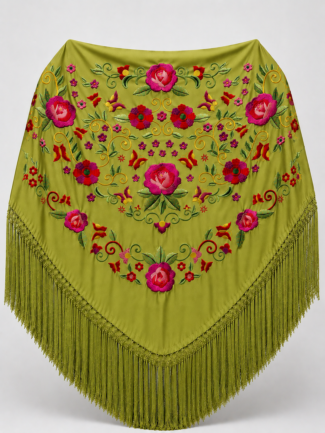 MANTÓN BORDADO A COLOR (Diseño 1)