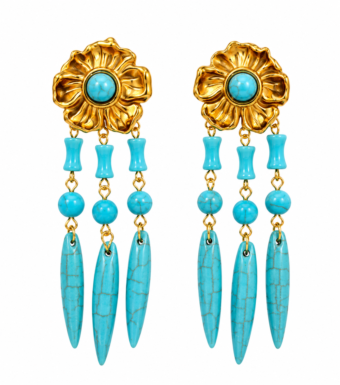 Pendientes TURQUESA 7
