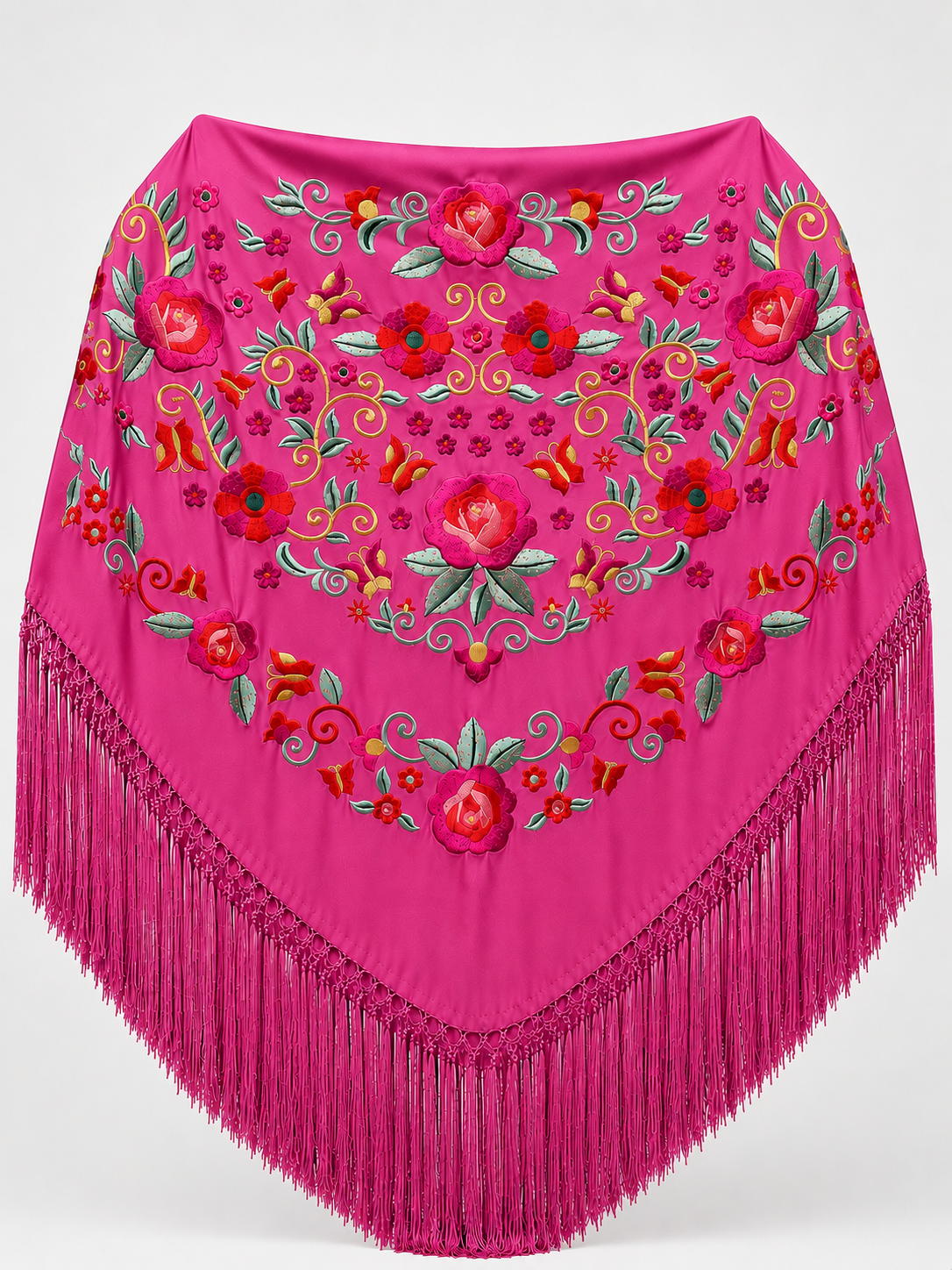 MANTÓN BORDADO A COLOR (Diseño 1)