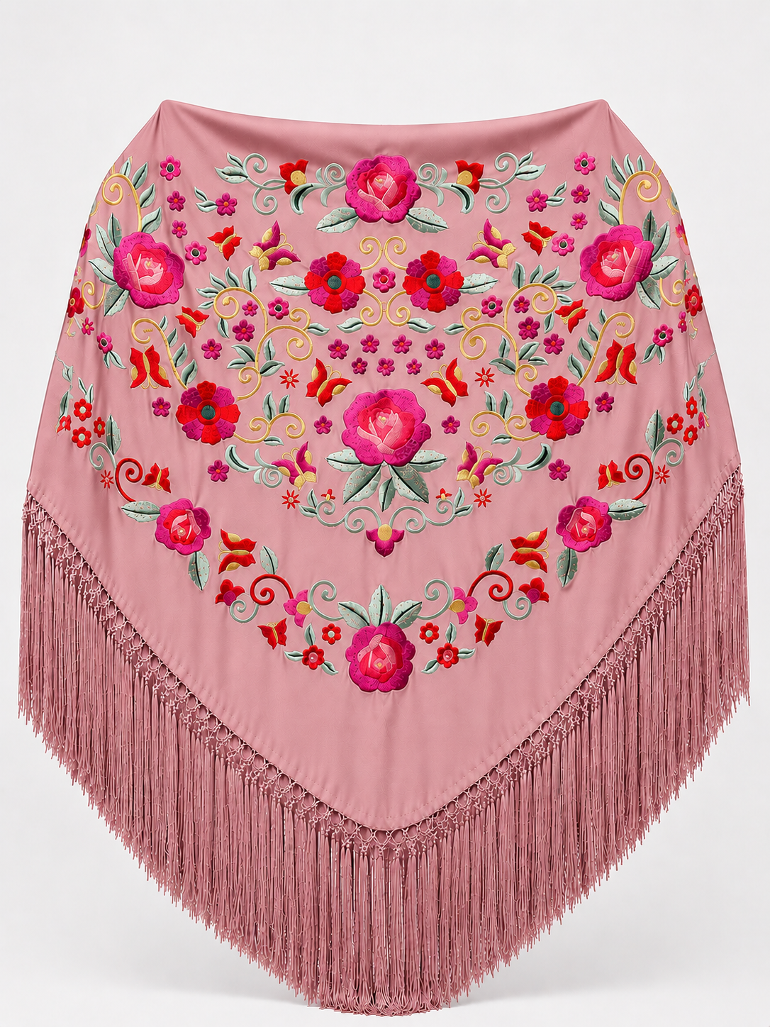 MANTÓN BORDADO A COLOR (Diseño 1)