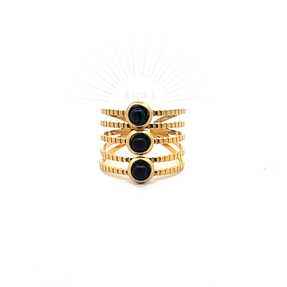 Anillo Budapest Negro